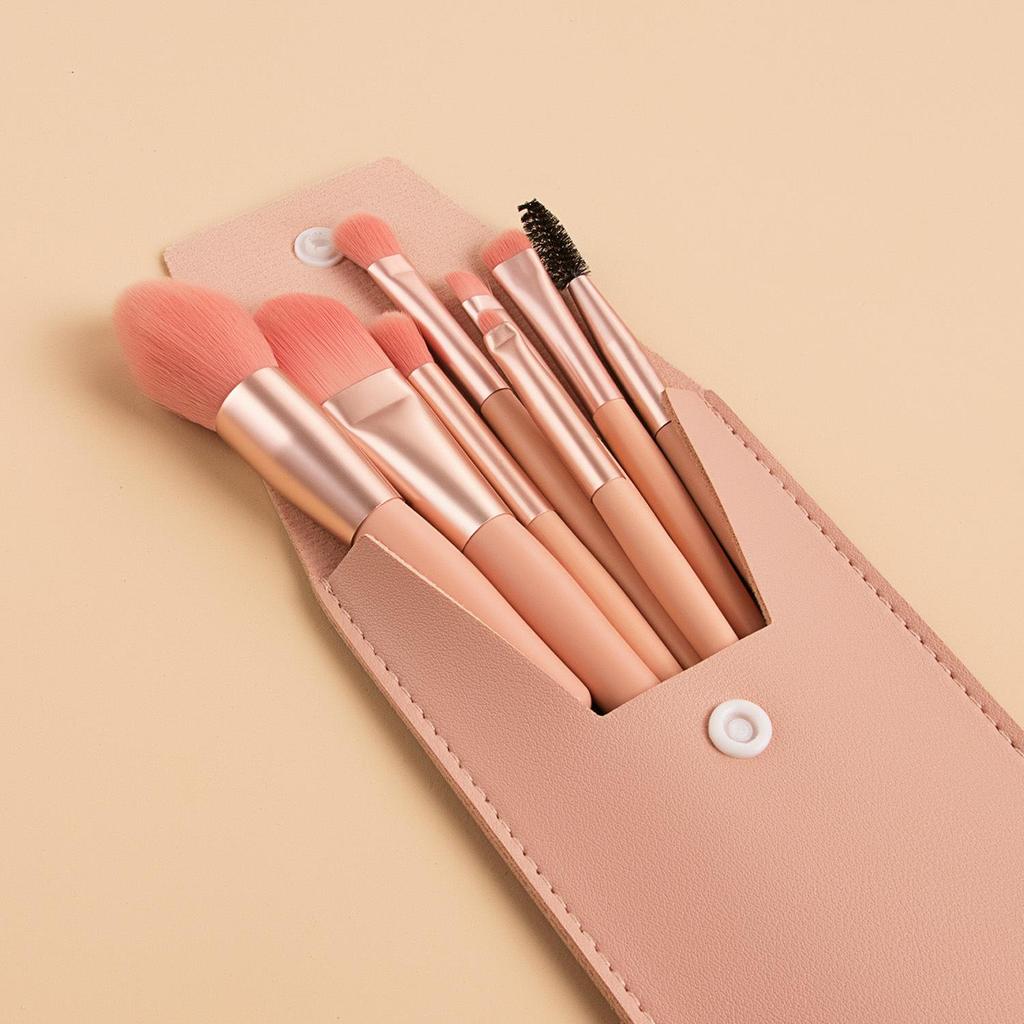 Pinceaux Maquillage - SoftBlendBrush8™ - Rose - Sylglow - Univers beauté