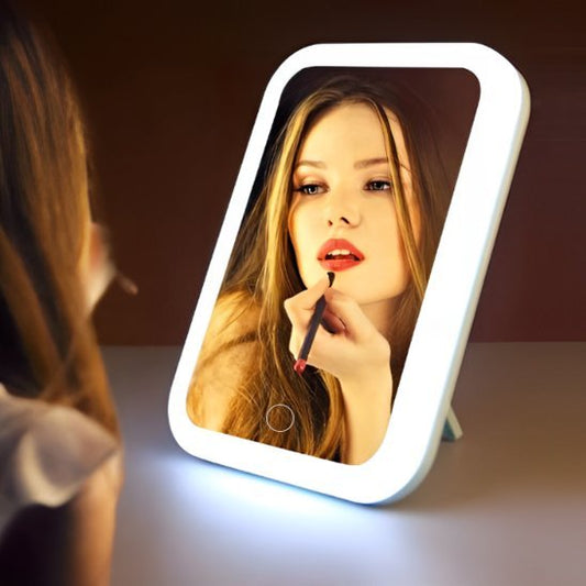 Miroir maquillage lumineux avec zoom 10X | LuxGlow - Sylglow - L'Univers beauté