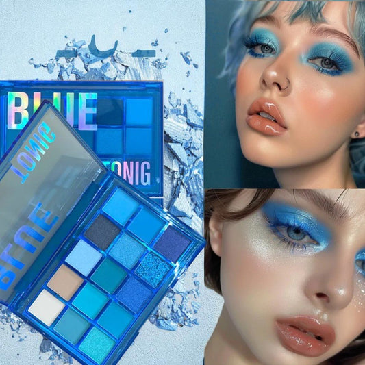 Palette Yeux - ShadeSpectrum15™ - Tons Bleus - Sylglow - Univers beauté