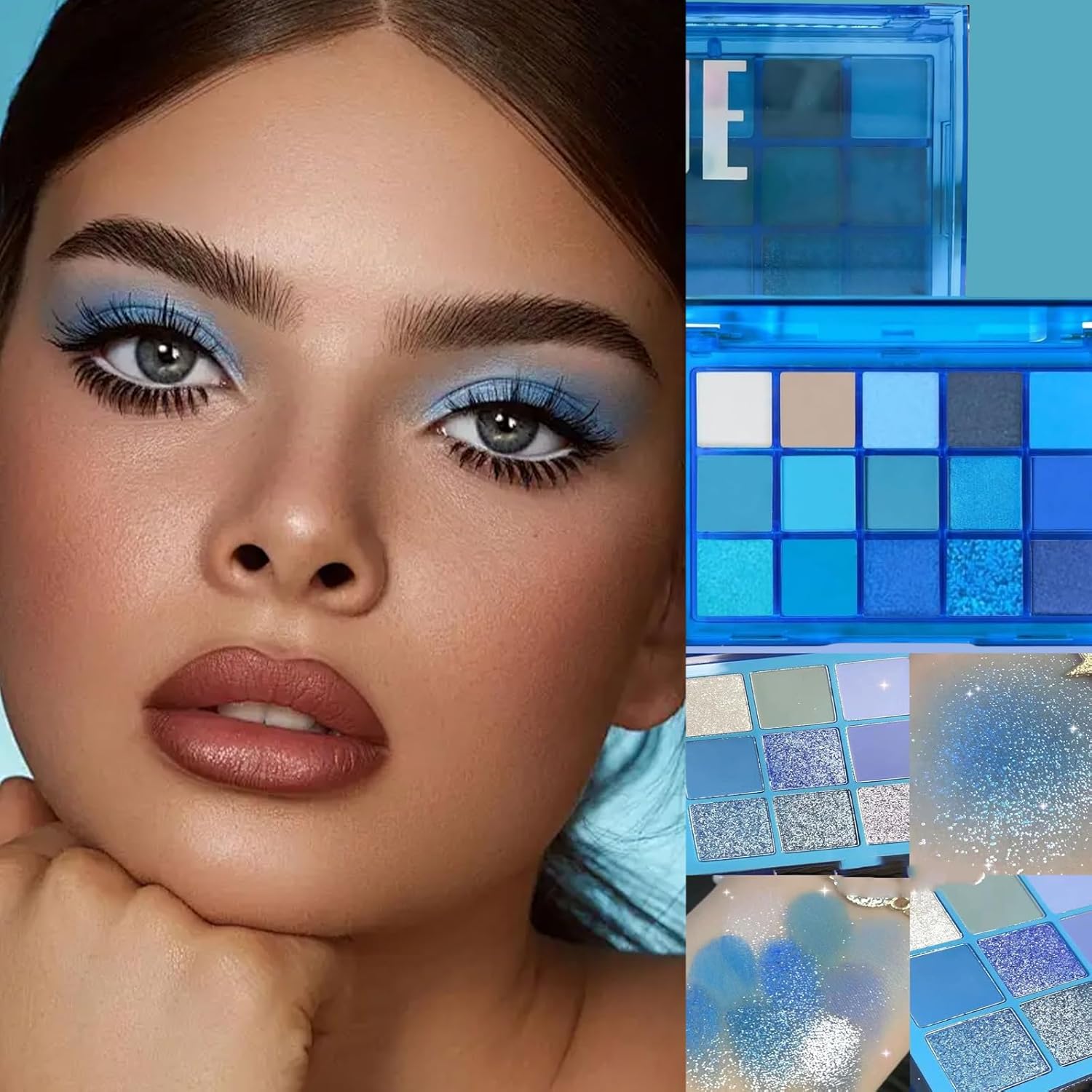 Palette Yeux - ShadeSpectrum15™ - Tons Bleus - Sylglow - Univers beauté
