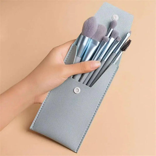 Pinceaux Maquillage - SoftBlendBrush8™ - Bleu - Sylglow - Univers beauté