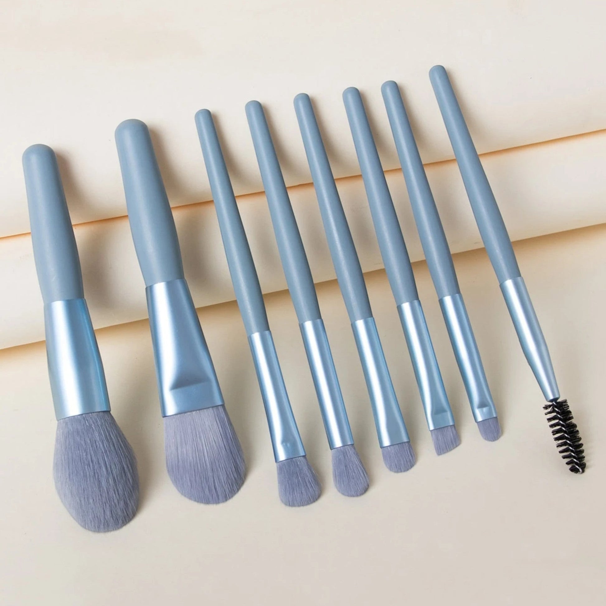 Pinceaux Maquillage - SoftBlendBrush8™ - Bleu - Sylglow - Univers beauté