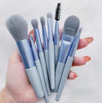 Pinceaux Maquillage - SoftBlendBrush8™ - Bleu - Sylglow - Univers beauté