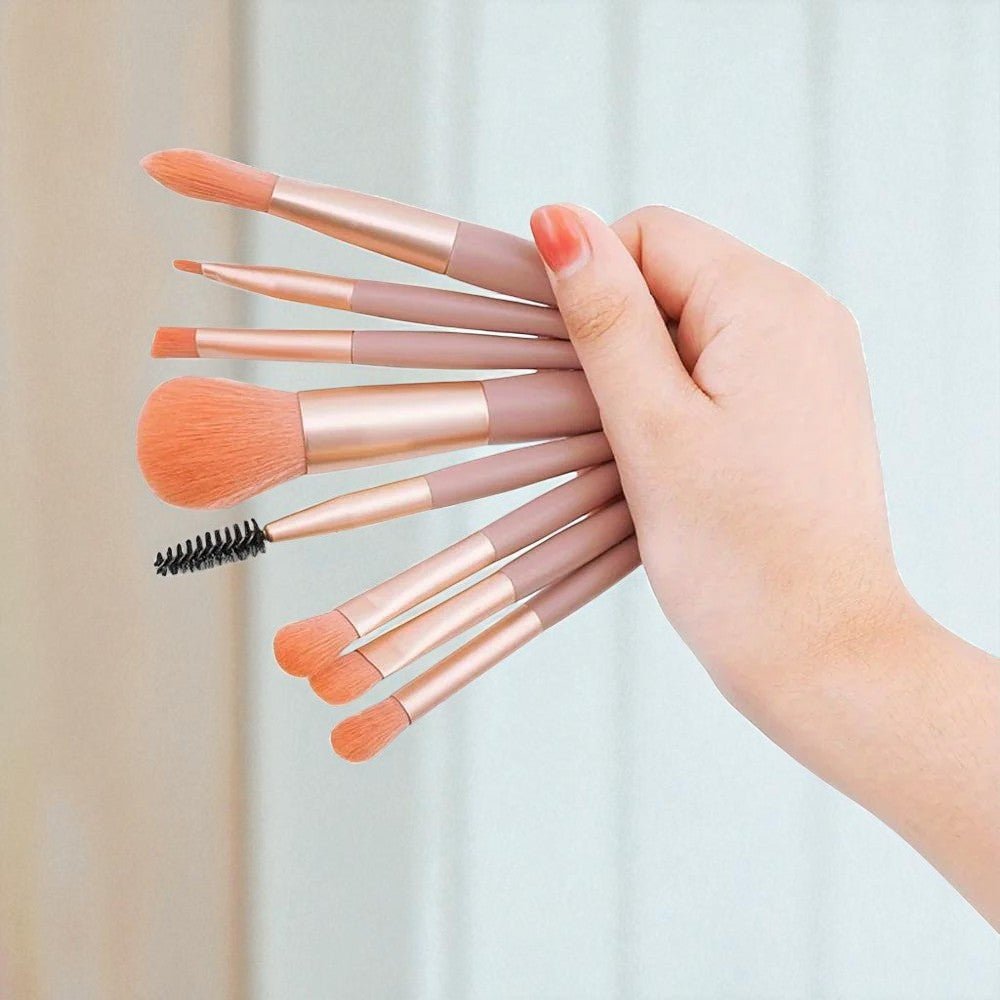 Pinceaux Maquillage - SoftBlendBrush8™ - Rose - Sylglow - Univers beauté