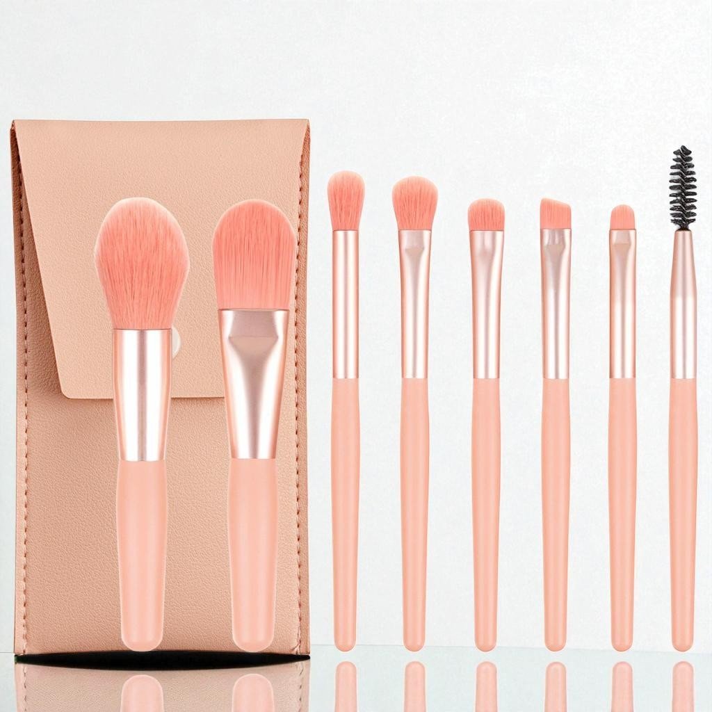 Pinceaux Maquillage - SoftBlendBrush8™ - Rose - Sylglow - Univers beauté