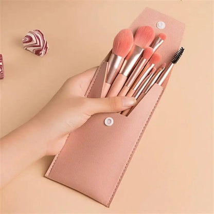 Pinceaux Maquillage - SoftBlendBrush8™ - Rose - Sylglow - Univers beauté